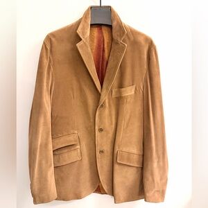 Etro Men's Suede Sport Coat in Camel